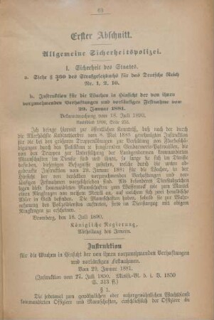 Erster Abschnitt - Dreizehnter Abschnitt