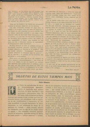 Siluetas de estos tiempos mios : Pablo Hénares