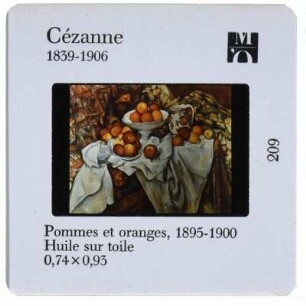 Cézanne, Stillleben mit Äpfeln und Orangen