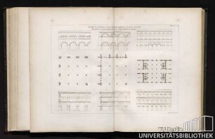 Planche 16. Formule Graphique Applicable Aux Édifices Publics Voutés dont toutes les parties sont destinées à des usages semblables ou analogues.