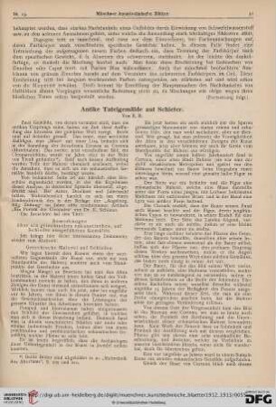 9: Antike Tafelgemälde auf Schiefer, [1]