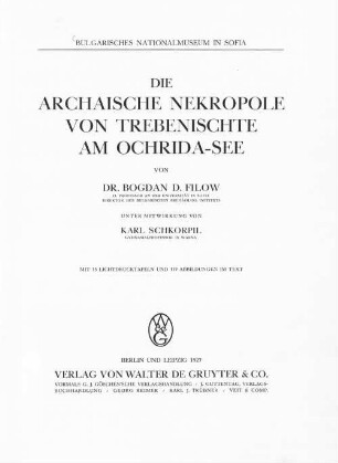Die archaische Nekropole von Trebenischte am Ochrida-See