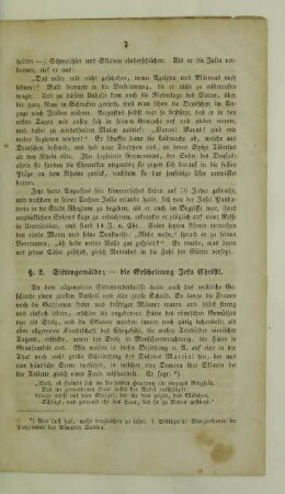 2. Sittengemälde; - die Erscheinung Jesu Christi
