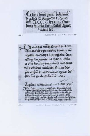 Abb. 18. Aa 102,215ra: Johannes Kräller, Kempten, 1484