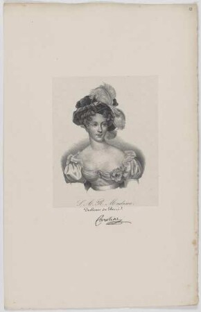 Bildnis der Duchesse de Berri