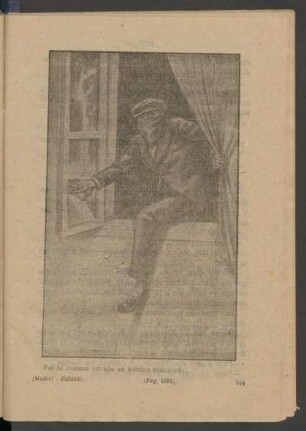 Por la ventana entraba un hombre malcarado... - [Ilustración]