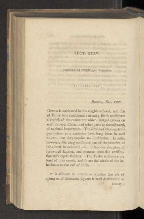 Sect. XXXV. Culture of opium and tobacco.