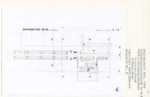 Distributionszentrum Märkisches Viertel, Berlin-Reinickendorf (Diplomarbeit bei Kurt Dübbers): Grundriss Untergeschoss - 1.50, 1:200