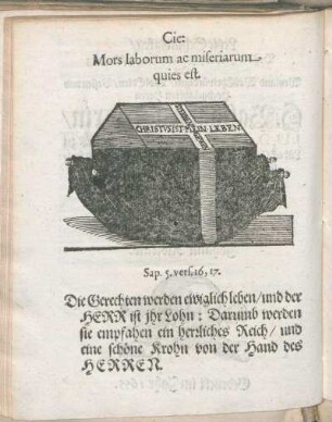 Cic: Mors laborum ac miseriarum, quies est.