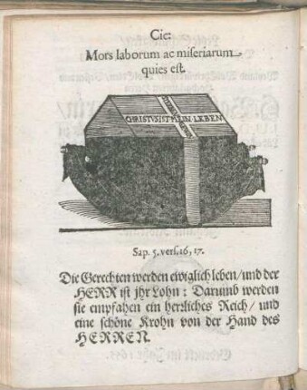 Cic: Mors laborum ac miseriarum, quies est.