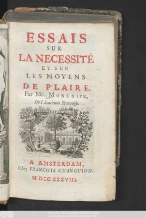 Essais Sur La Necessité Et Sur Les Moyens De Plaire