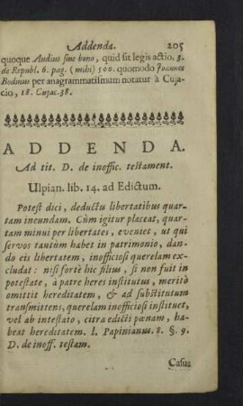Addenda.