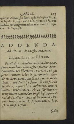 Addenda.