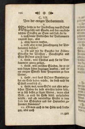 126-127, Cap. VII; Schluß-Fragen