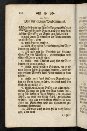 126-127, Cap. VII; Schluß-Fragen