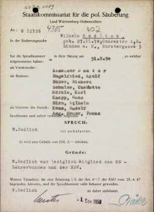 Redlich, Wilhelm