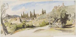 Ansicht von Tivoli mit Villa d'Este