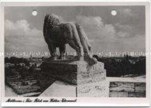 Mühlhausen in Thüringen, Blick vom Denkmal für die im Ersten Weltkrieg Gefallenen (Löwendenkmal)