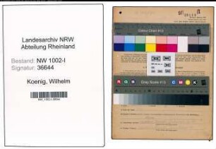 Entnazifizierung Wilhelm Koenig, geb. 22.05.1896 (Angest.)