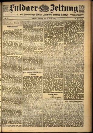 Zweite Ausgabe vom Samstag, den 10. März 1900.