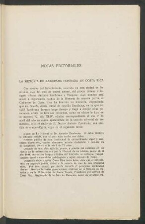 La memoria de Zambrana honrada en Costa Rica