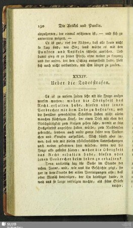 XXXIV. Ueber die Todesstrafen