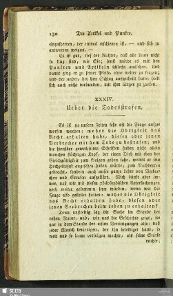 XXXIV. Ueber die Todesstrafen