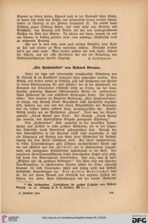 "Ein Heldenleben" von Richard Strauss