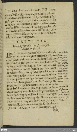Caput VII. De omnipraesentia Christi crucifixi, mortui & sepulti