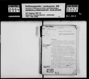 Firma W. Katz & Co. o. H. G. Rohtabake Bruchsal Bewerber: Firma Kaussel & Beckröge Bremen