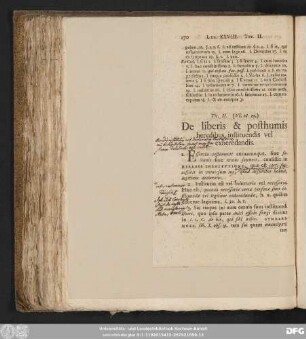Tit. II. (VI. 28. 29.) De liberis & posthumis heredibus, instituendis vel exheredandis.