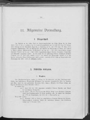 2. Städtische Collegien.