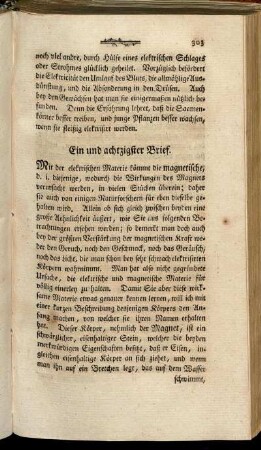 Ein und achtzigster Brief. - Neunzigster Brief.