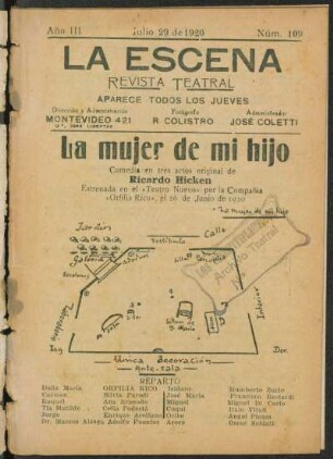 La mujer de mi hijo : comedia en tres actos