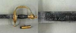 Degen (Interimsdegen) für Offiziere, Kürassier-Regiment, Preußen