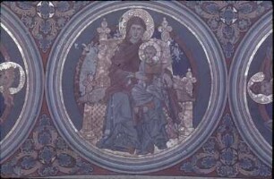 Thronende Madonna und Propheten