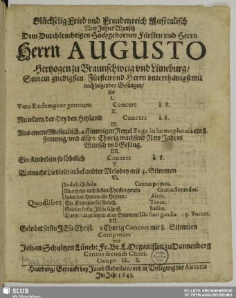 Cantus secundi chori