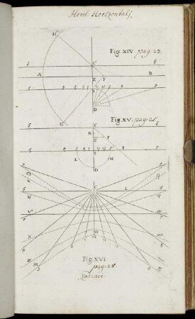 Horiol: Horizontal j. Fig. XIV. - Fig. XXIV.