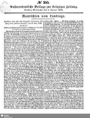 1834,Jan./April: Mittheilungen über die Verhandlungen des Landtags im Königreiche Sachsen