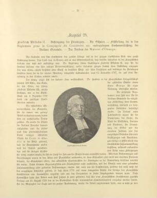 Kapitel 23. Friedrich Wilhelm II. - Bestätigung der Privilegien. - Die Schulen. - Feststellung der in den Règlemens pour la Compagnie du Consistoire etc. niedergelegten Kirchenverfassung der Berliner Gemeinde. - Der Neubau der Maison d'Orange
