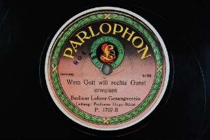 Wem Gott will rechte Gunst erweisen / [Musik: Fr. T. Fröhlich; Text: Joseph von Eichendorf]