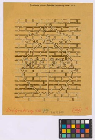 Dorum ([Landkreis Lehe]): Die Krähenburg. Giebelanker (Ansicht)