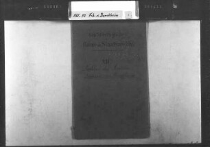 Korrepondenzen von Karl Christian von Berckheim mit Prof. Anton Friedrich Justus Thibaut in Heidelberg: Universitätsangelegenheiten [Abschriften].