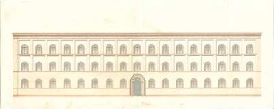 Gärtner, Friedrich von; München, Ludwigstr. 27; General - Bergwerks - und Salinen- Administration (Universitätsbibliothek) - Aufriss