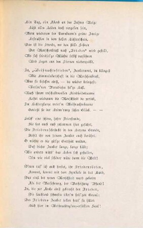 Weihnachtsfrieden : allegorische Dichtung