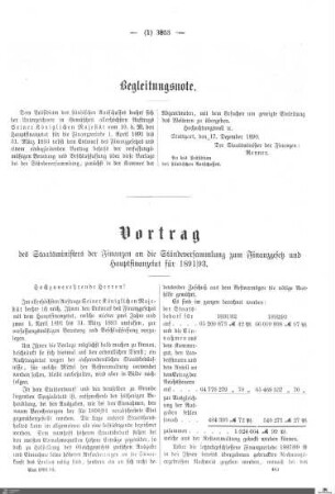 Hauptfinanzetat 1891-1893