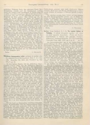 121-122 [Rezension] Bibliotheca Hagiographica Latina antiquae et mediae aetatis, ediderunt Socii Bollandiani. Fasc. I