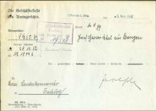 Werber, Ernst; geb. 25.11.1880; Landrat