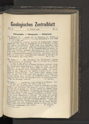 15. Februar 1909. No. 4.