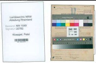 Entnazifizierung Peter Kloeppel , geb. 04.08.1894 (Bahnsekretaer)